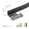 Obrzeże ogrodowe palisada Bricks 9 cm szary